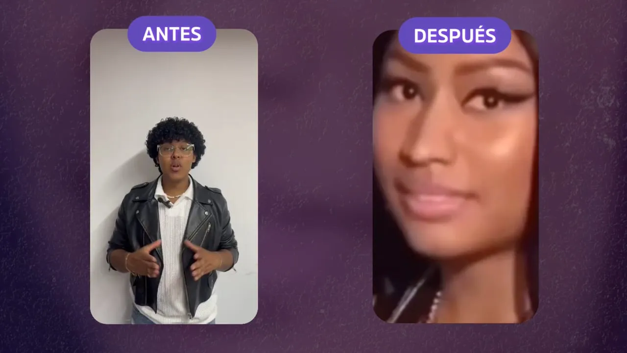Antes y después de un mismo video grabado con el móvil